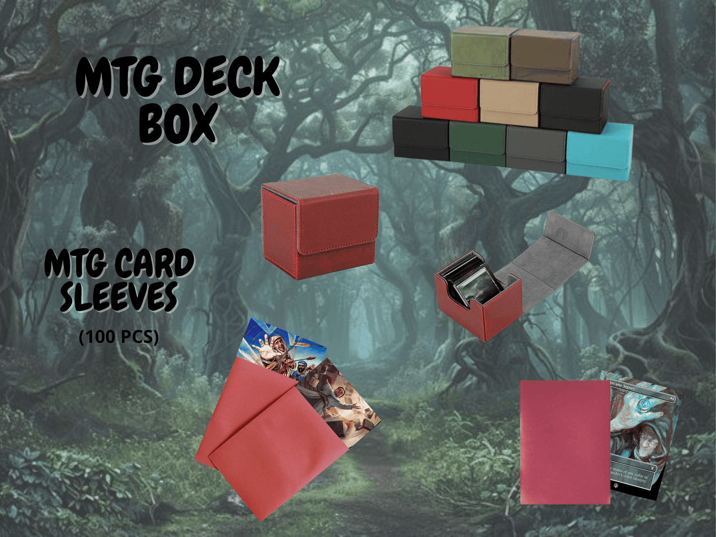Winota: Snowball Stax MTG Proxy Commander Deck with MTG deck boxes and card sleeves.
