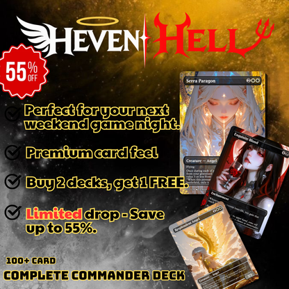 Heaven & Hell MTG Proxy Commander Deck