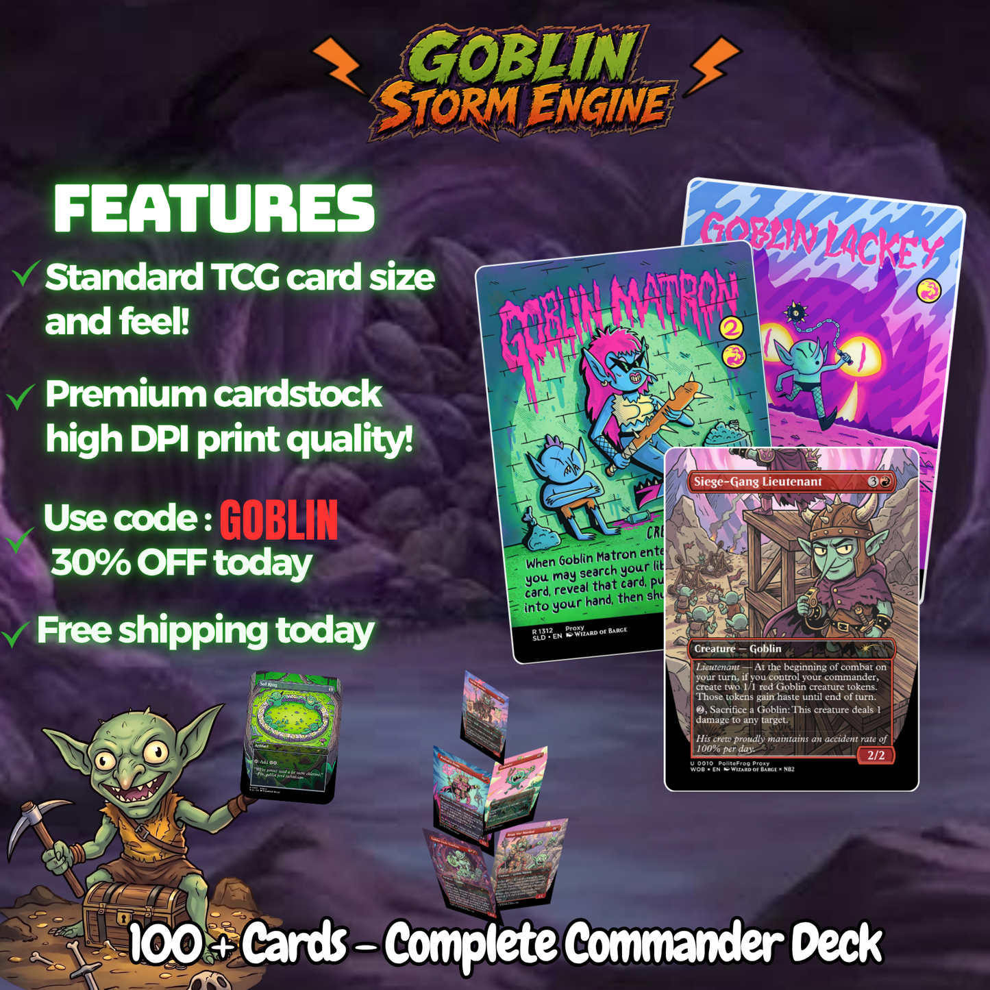 Goblin Storm Engine MTG Proxy Deck