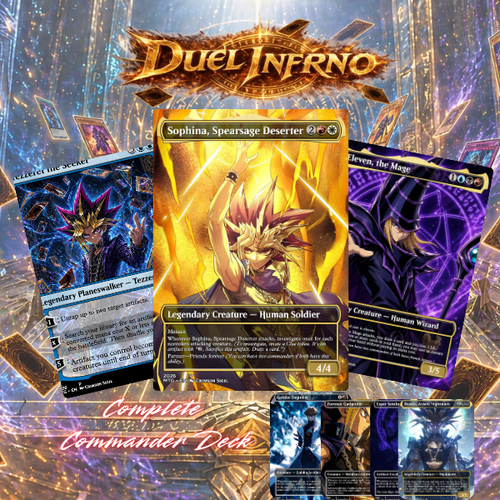 Duel Inferno Yugioh MTG Proxy Commander Deck