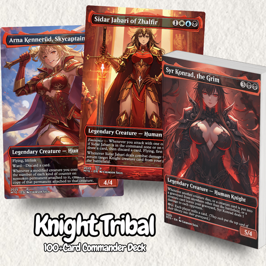 Knight Tribal MTG Proxy Commander Deck
