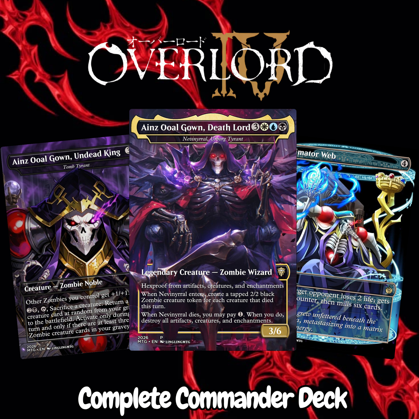 OverLord MTG Proxy Commander Deck