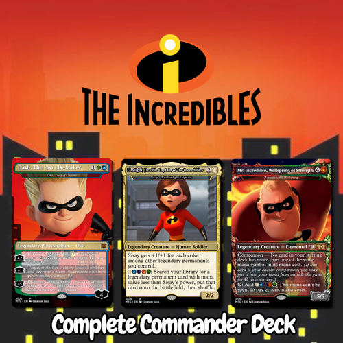 The Incredibles MTG Proxy Commander Deck