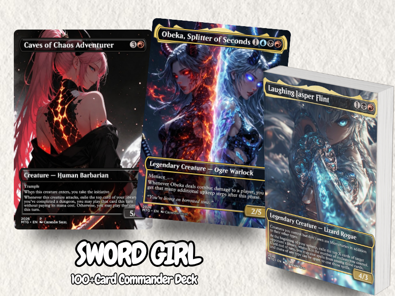 Sword Girl MTG Proxy Commander Deck