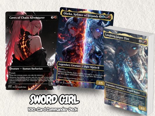 Sword Girl MTG Proxy Commander Deck