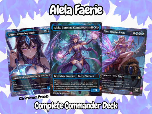 MTGproxyHUB™ Ale Fearie MTG Proxy Commander Deck