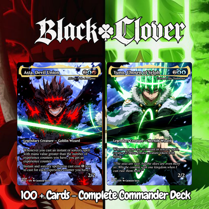 Black Clover MTG Proxy Commander Deck