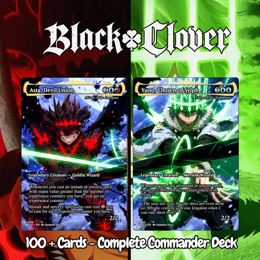 Black Clover MTG Proxy Commander Deck