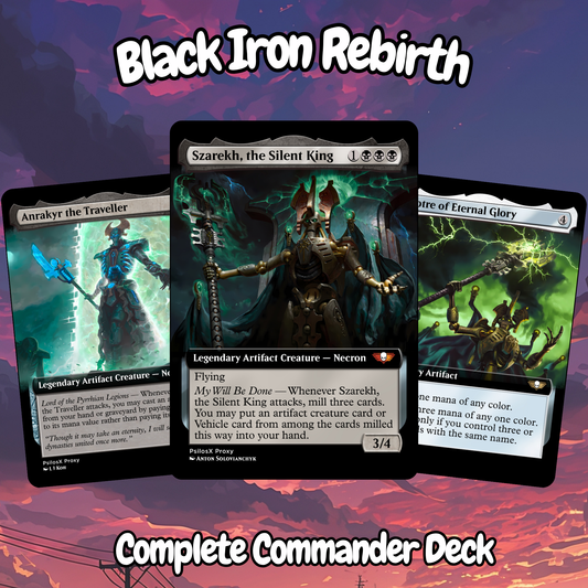 Black Iron Rebirth MTG Proxy Commander Deck