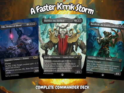 A Faster Krrik Storm MTG Proxy Commander Deck