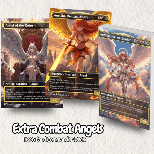 Extra Combat Angels MTG Proxy Commander Deck