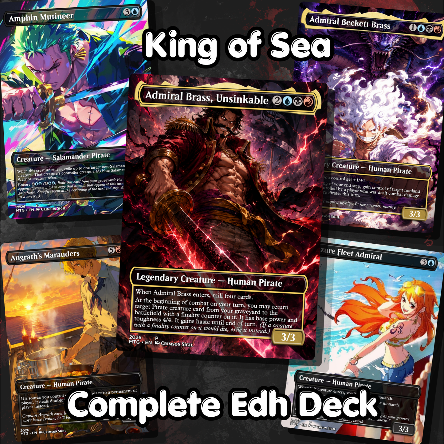 King of Sea MTG Proxy Commander Deck