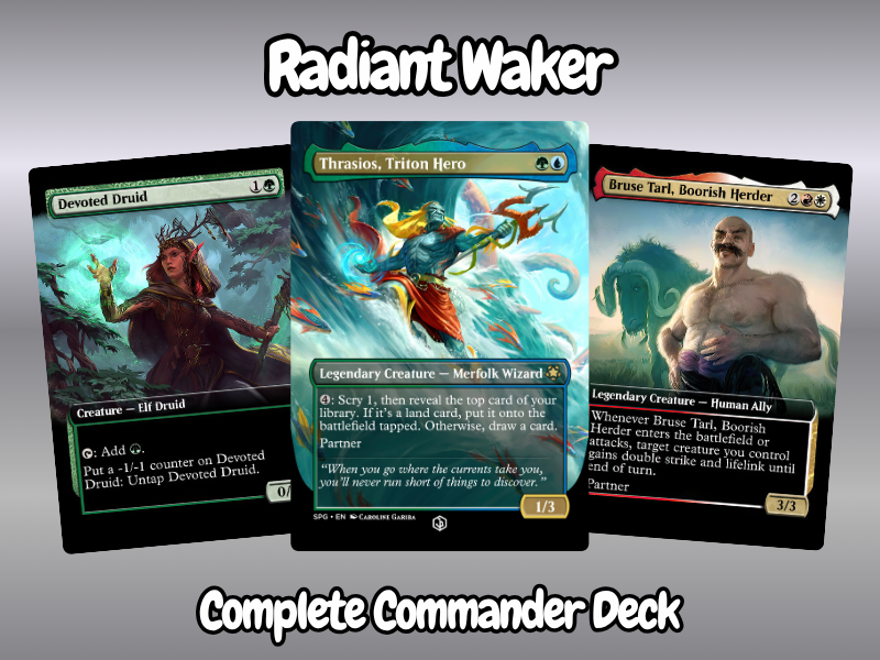 Radiant Waker MTG Proxy Commander Deck