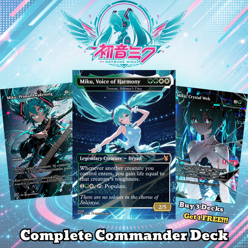 Hatsune Miku MTG Proxy Commander Deck