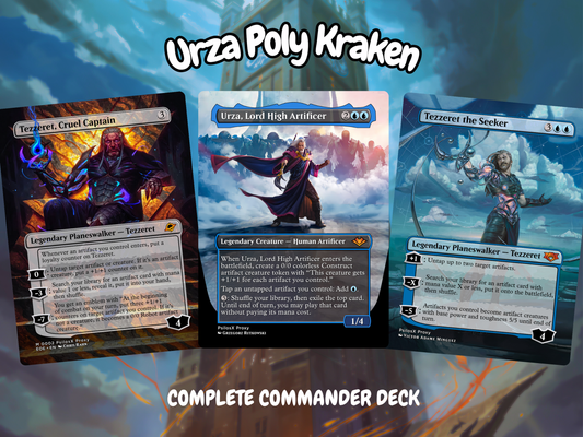 Urza Poly Kraken MTG Proxy Commander Deck