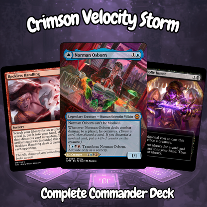 Crimson Velocity Storm MTG Proxy Commander Deck