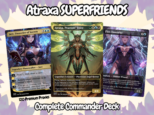 MTGproxyHUB™ Atraxa Superfriends MTG Proxy Commander Deck