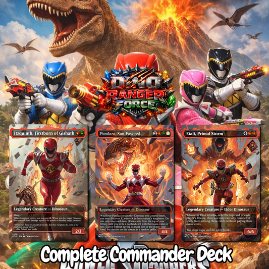 Dino Ranger Force MTG Proxy Commander Deck