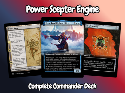 Power Scepter Engine MTG Proxy Commander Deck