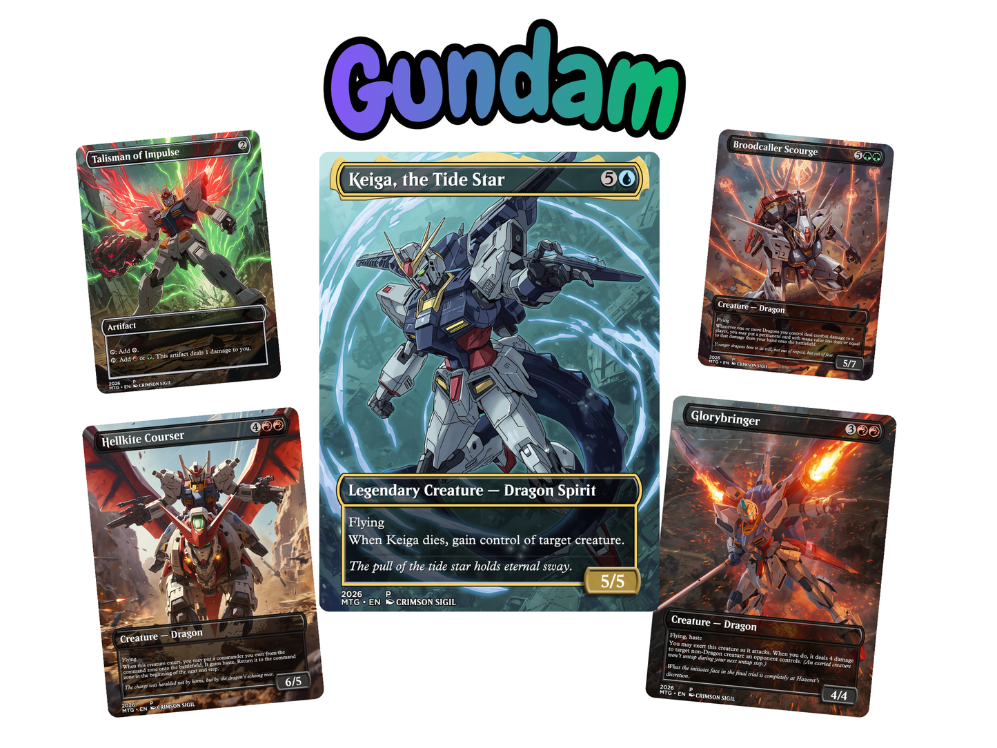 Gundam MTG Proxy Commander Deck