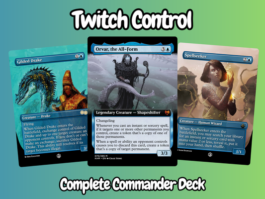 Twitch Control MTG Proxy Commander Deck