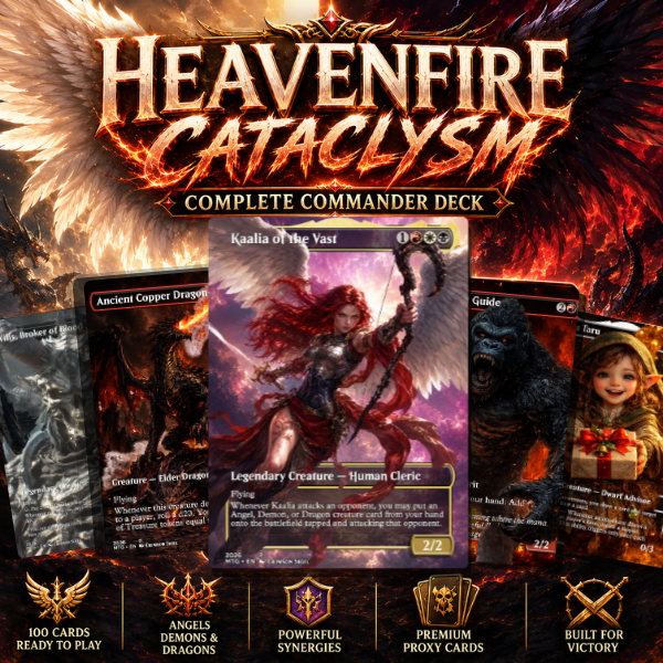 Heaven Fire Cataclysm MTG Proxy Commander Deck