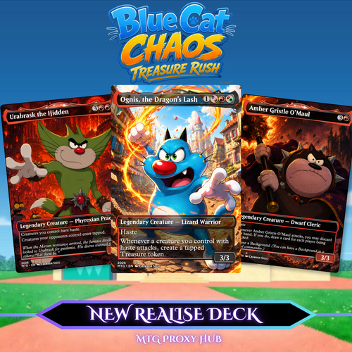 Blue Cat Chaos MTG Proxy Commander Deck