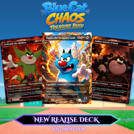 Blue Cat Chaos MTG Proxy Commander Deck