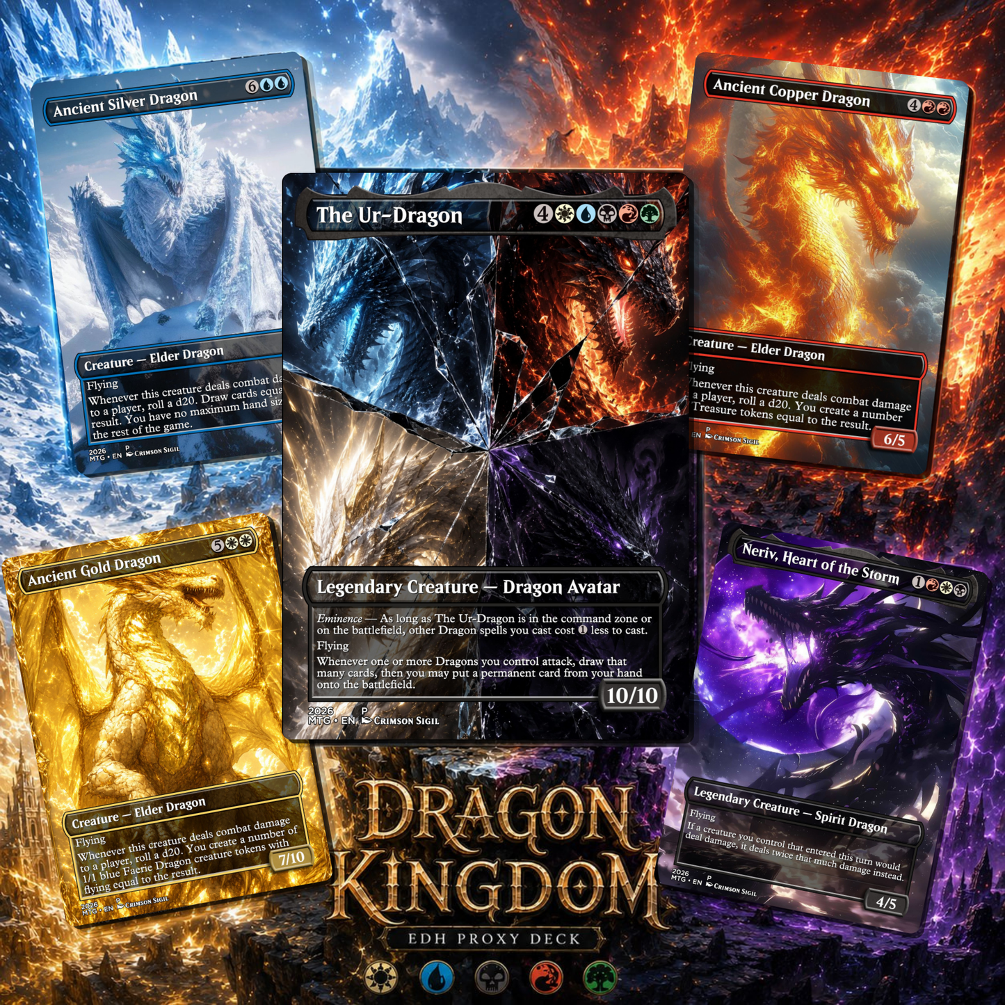 Dragon Kingdom MTG Proxy Commander Deck