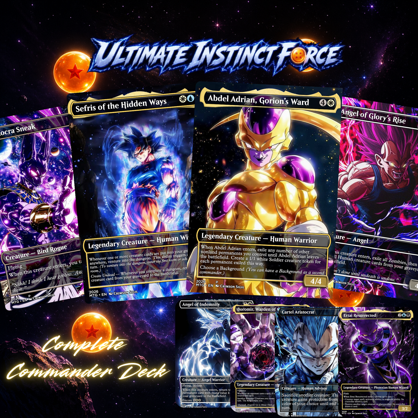 Dragonball Super  MTG Proxy Commander Deck