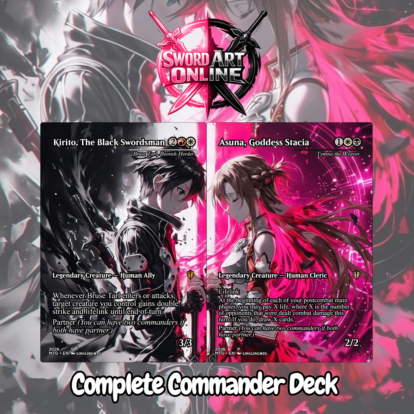 Sword Art Online MTG Proxy Commander Deck