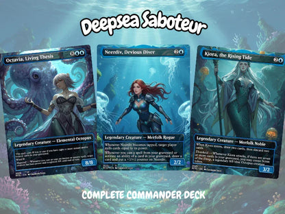 Deepsea Saboteur MTG Proxy Commander Deck