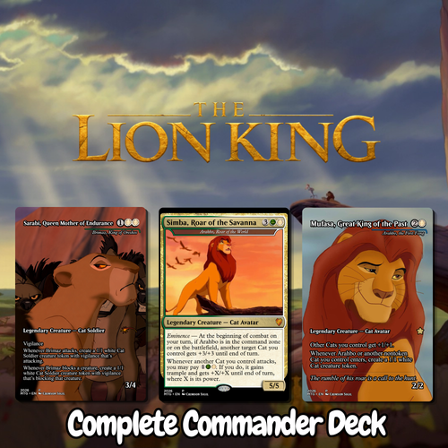 The Lion King MTG Proxy Commander Deck