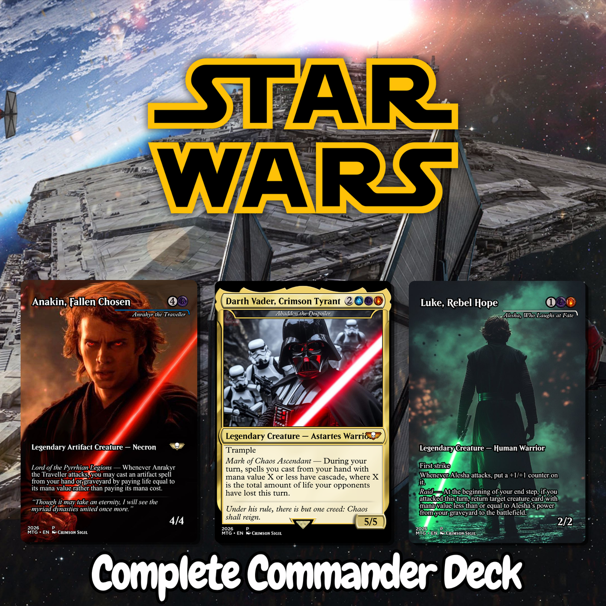 Star Wars MTG Proxy Commander Deck