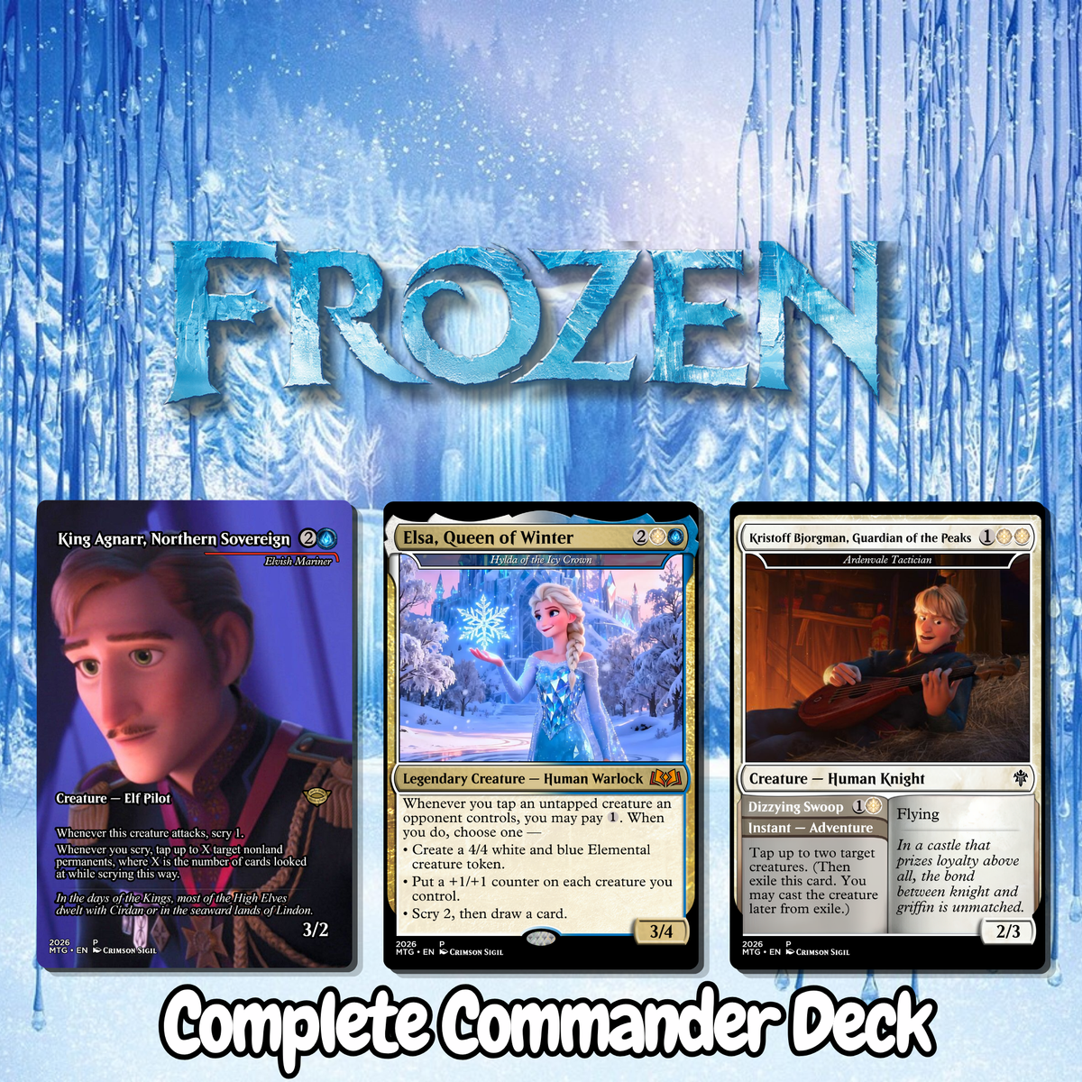 Frozen MTG Proxy Commander Deck
