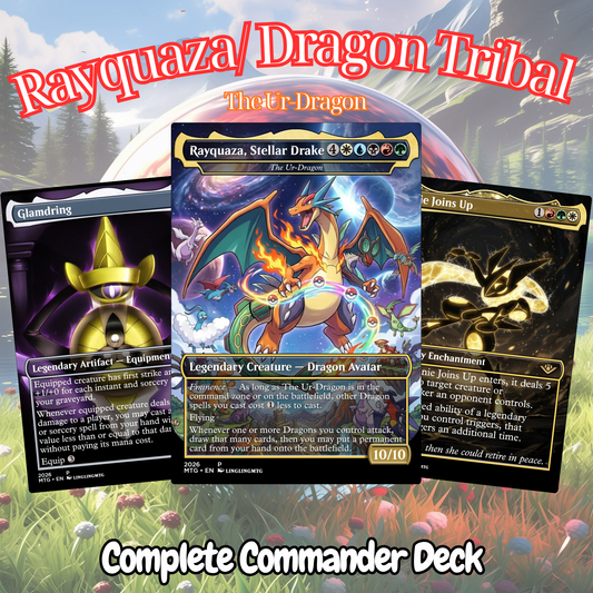 Rayquaza/ Dragon Tribal MTG Proxy Commander Deck
