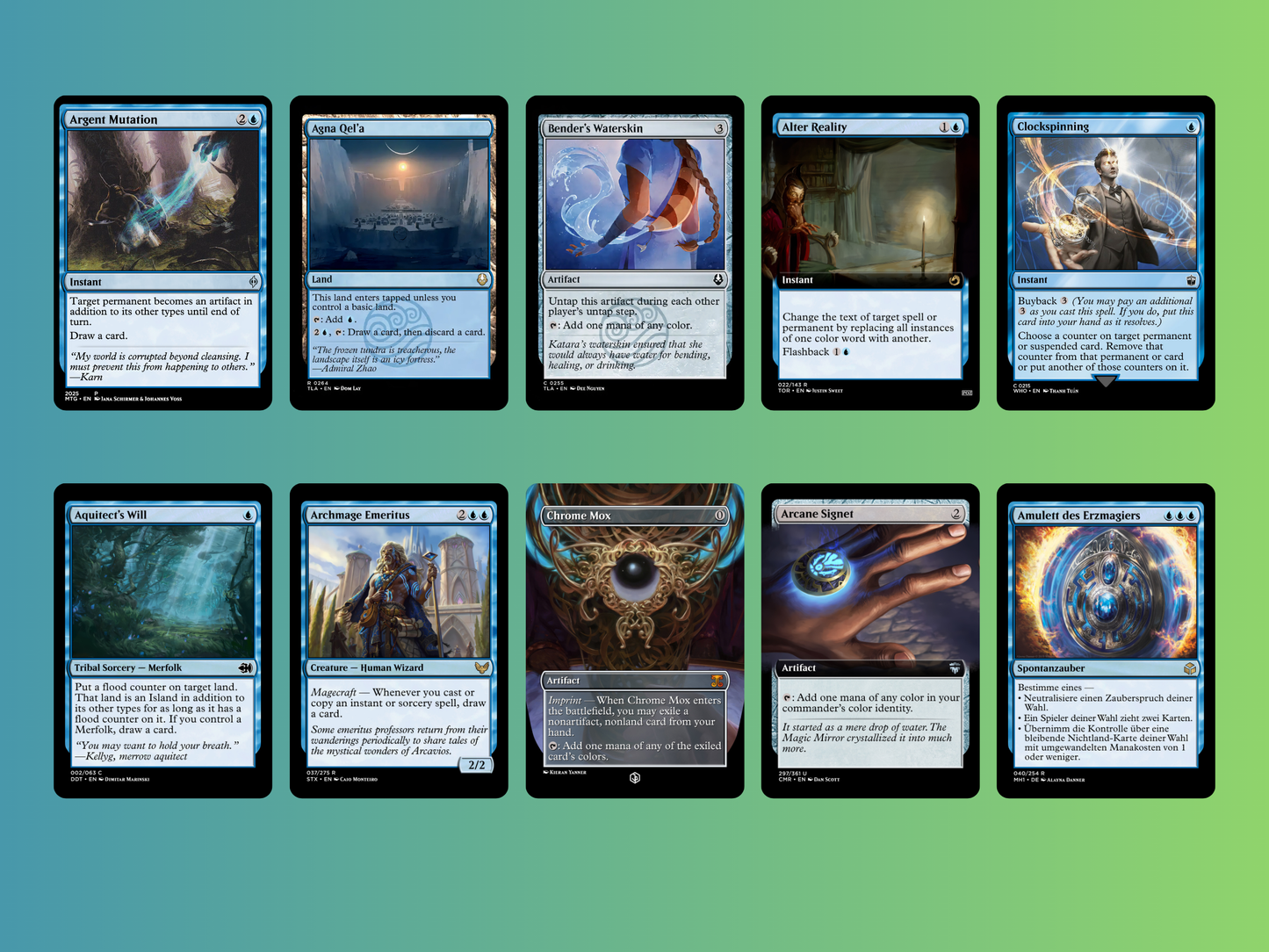 Twitch Control MTG Proxy Commander Deck