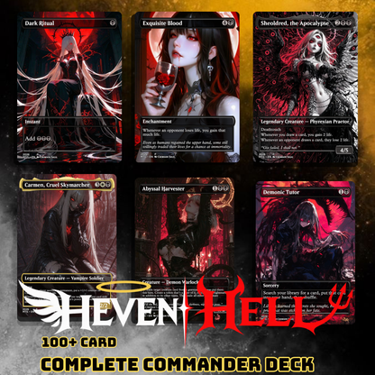 Heaven & Hell MTG Proxy Commander Deck