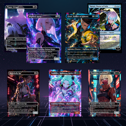Cyberpunk MTG Proxy Commander Deck