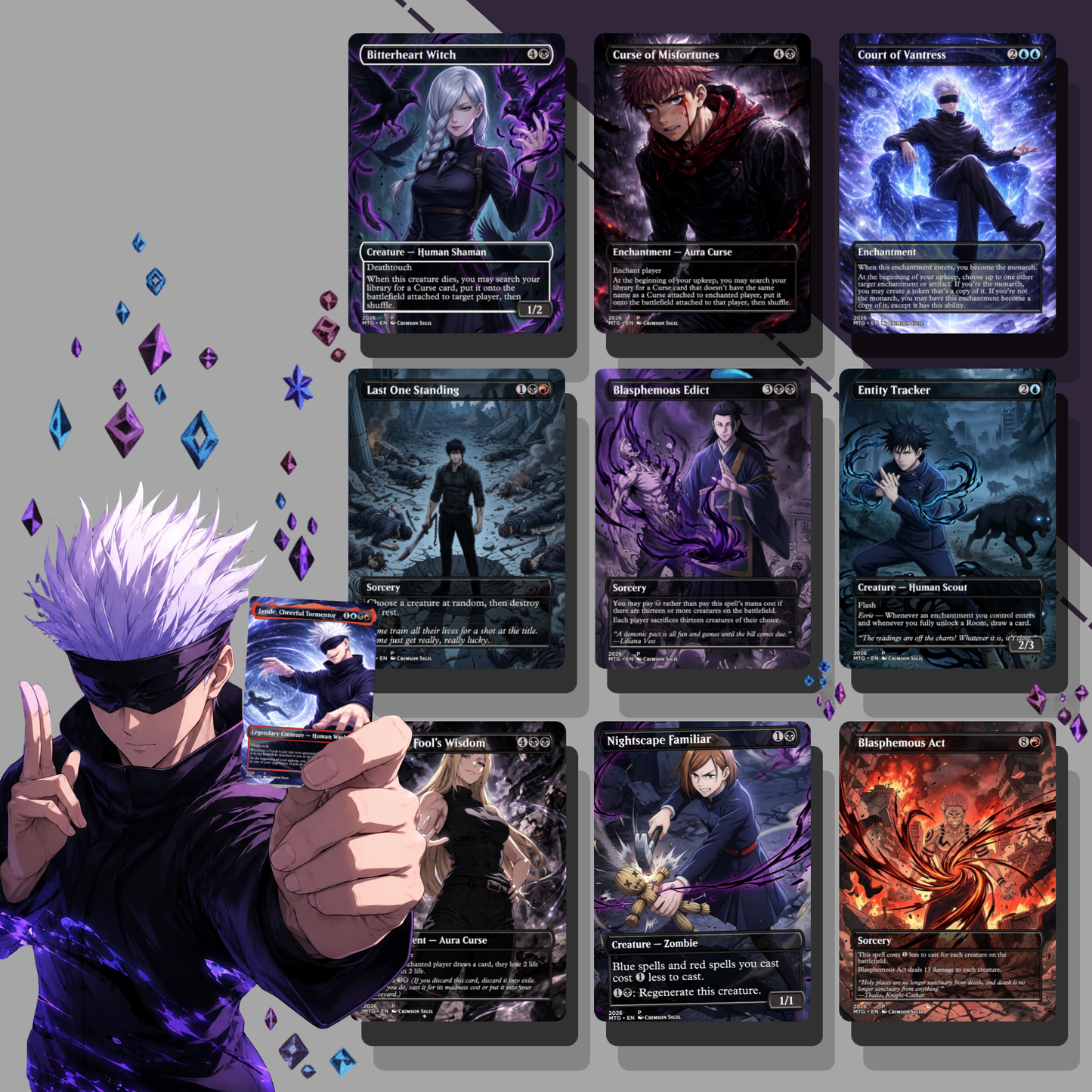 Jujutsu Kaisen MTG Proxy Commander Deck