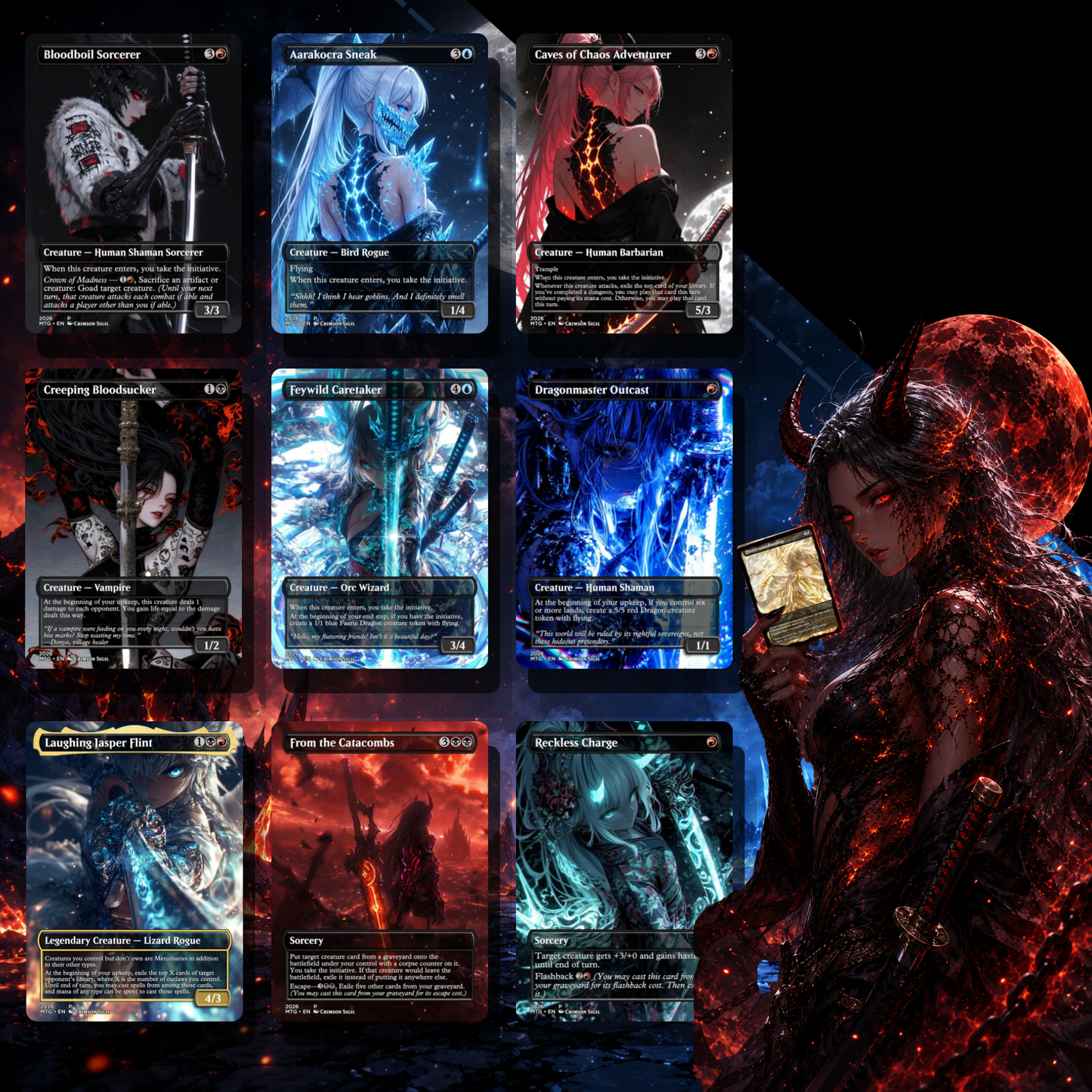 Blade Maiden MTG Proxy Commander Deck