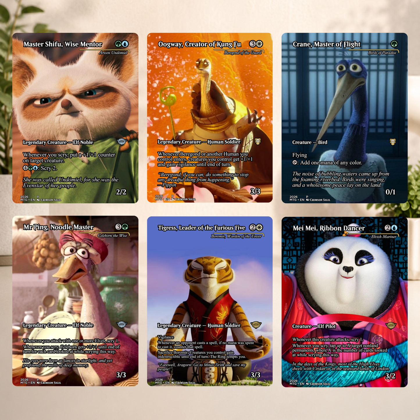 Kung Fu Panda MTG Proxy Commander Deck