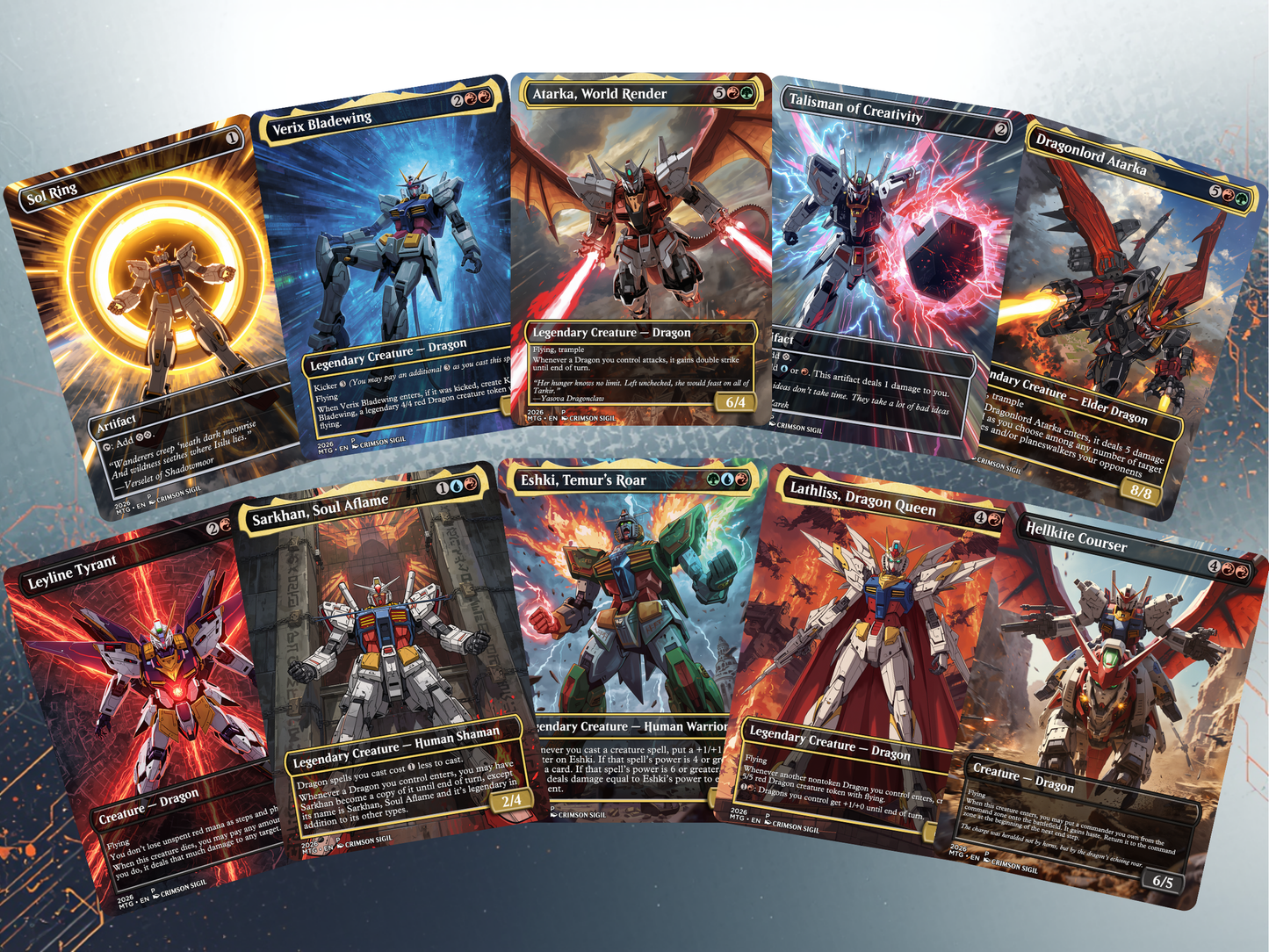 Gundam MTG Proxy Commander Deck