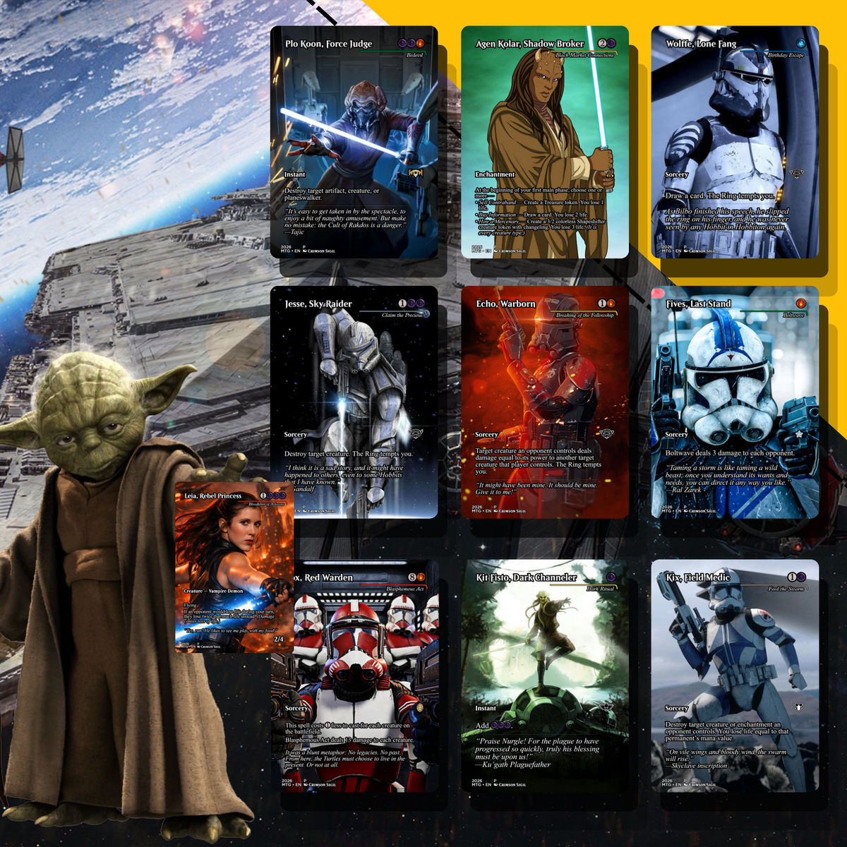 Star Wars MTG Proxy Commander Deck