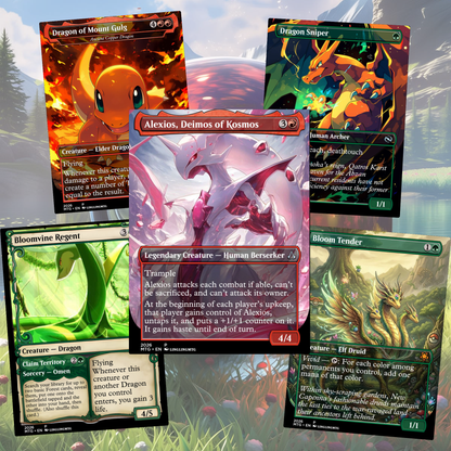Rayquaza/ Dragon Tribal MTG Proxy Commander Deck