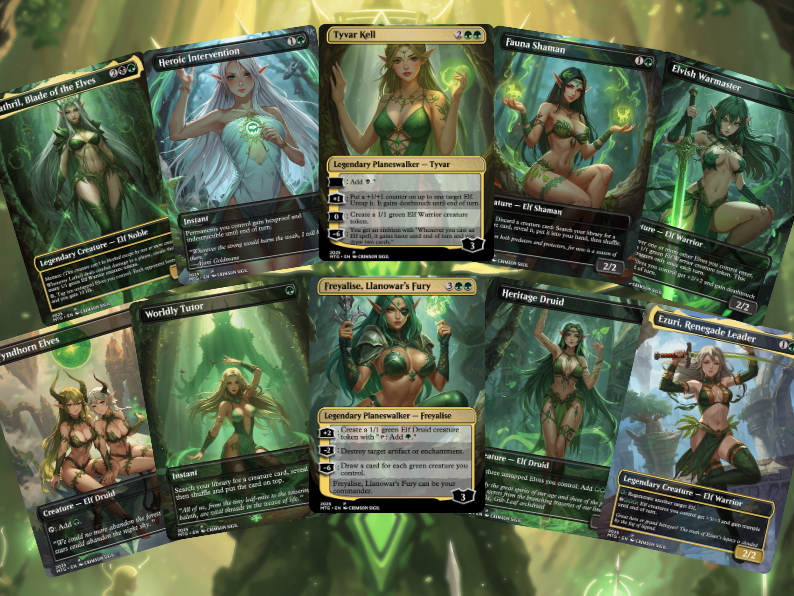 Lathril Elves MTG Proxy Commander Deck