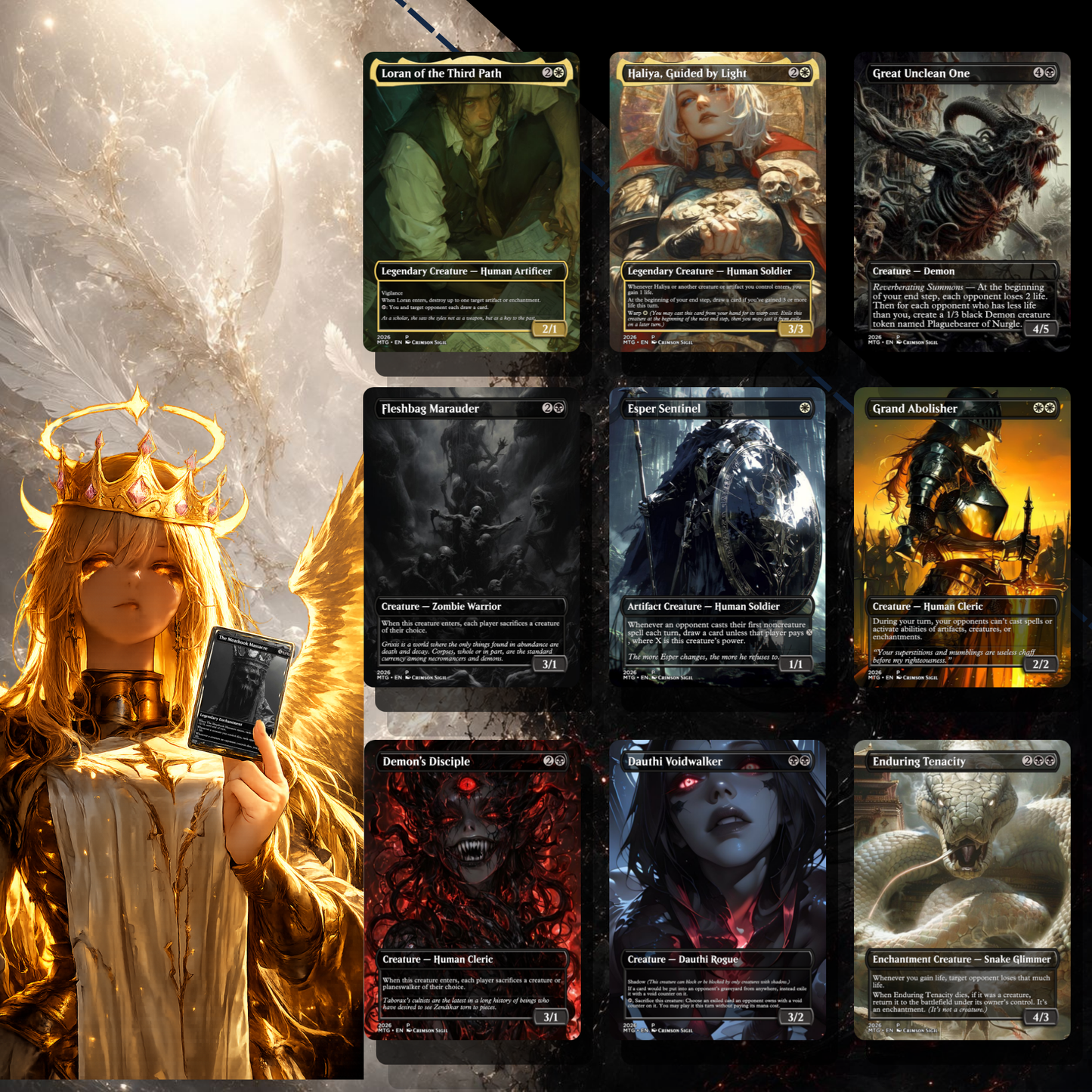 Heaven & Hell MTG Proxy Commander Deck