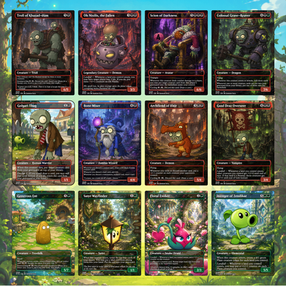 Plants & Zombies MTG Proxy Commander Deck