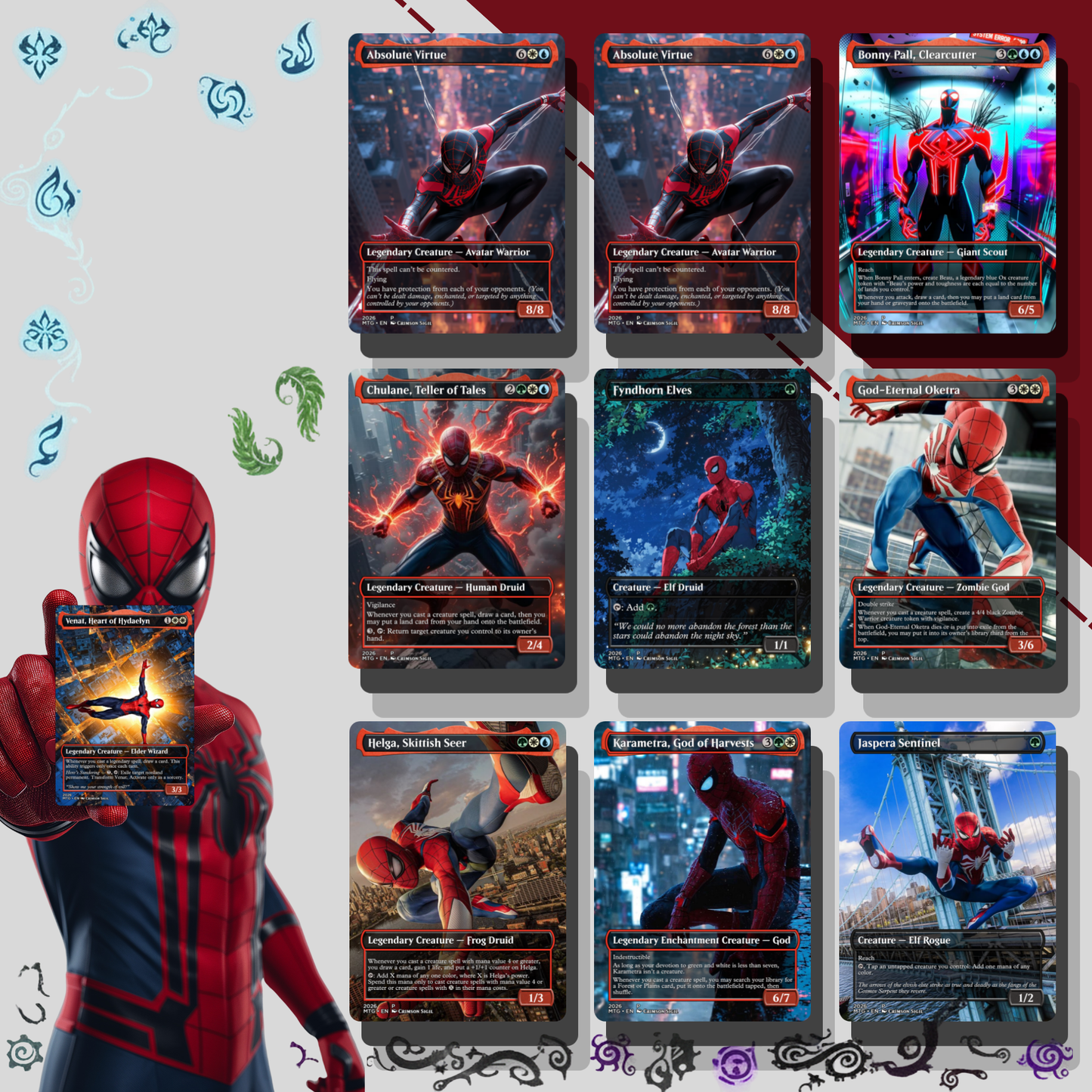 Spider-Man MTG Proxy Commander Deck