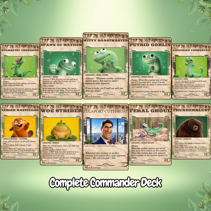 Green Lizards MTG Proxy Commander Deck